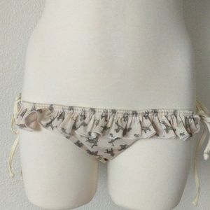 Wildfox Rodeo Horses Side Tie Bikini Bottoms Small